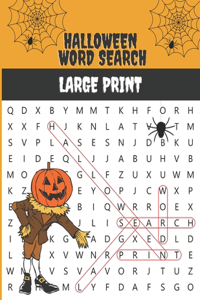 Halloween Word Search Large Print