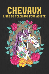 Chevaux Livre Coloriage pour Adulte