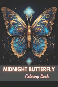 Midnight Butterfly Coloring Book