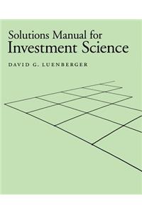 Investment Science Solutions Manual