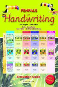Penpals for Handwriting Evaluation Booklet