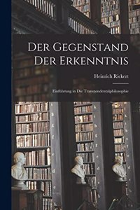 Gegenstand Der Erkenntnis