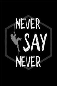 Never say never