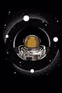 Astronaut Is Looking Through A Black Hole