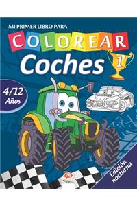Mi primer libro para colorear - coches 1 - Edición nocturna