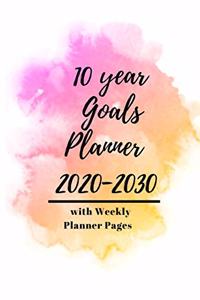 10 year Goals Planner 2020-2030