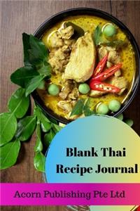 Blank Thai Recipe Journal