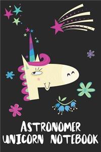 Astronomer Unicorn Notebook