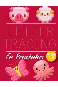 Letter Tracing for Preschoolers PIG BUTTERFLY