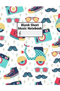 Blank Sheet Music Notebook