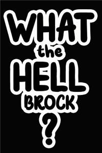 What the Hell Brock?