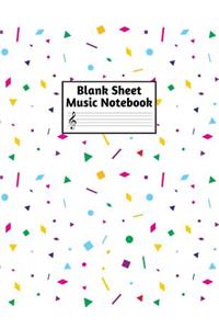 Blank Sheet Music Notebook