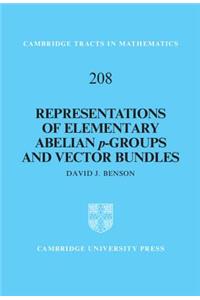 Representations of Elementary Abelian P-Groups and Vector Bundles