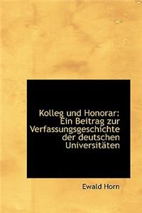 Kolleg Und Honorar