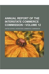 Interstate Commerce Commission Annual Report Volume 12