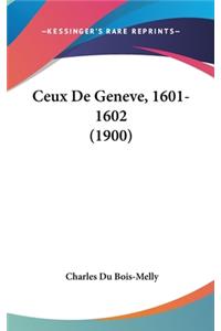 Ceux de Geneve, 1601-1602 (1900)