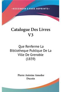 Catalogue Des Livres V3