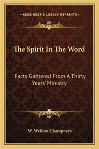 Spirit in the Word