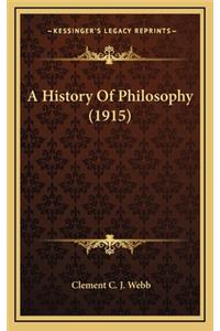A History Of Philosophy (1915)