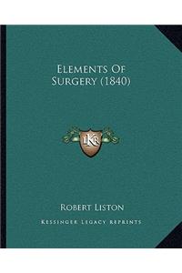 Elements of Surgery (1840)
