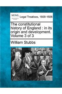 The constitutional history of England