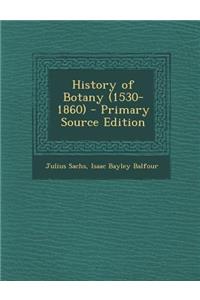 History of Botany (1530-1860)