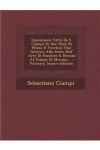 Esposizione Fatta Da S. Ciampi Di Due Passi Di Plinio Il Vecchio