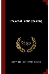 The art of Public Speaking