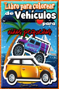 Libro para Colorear de Vehículos para Niños Pequeños