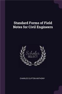 Standard Forms of Field Notes for Civil Engineers