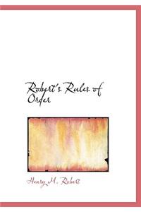 Robert's Rules of Order