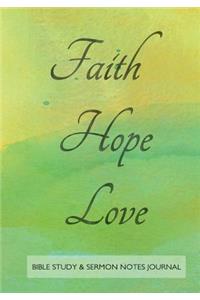 Bible Study and Sermon Notes Journal