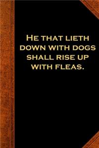 2020 Daily Planner Ben Franklin Quote Dogs Fleas Vintage Style 388 Pages