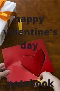 Happy valentine's day notebook