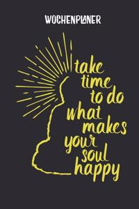 Wochenplaner mit Buddha Spruch