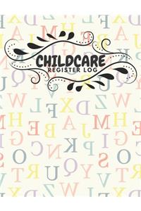 Childcare Register Log
