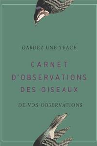 Carnet d'observations des oiseaux
