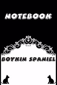 Boykin Spaniel Notebook: Black and White notebook, Decorative Journal for Boykin Spaniel Lover: Notebook /Journal Gift, Black and White,100 pages, 6x9, Soft cover, Mate Fini