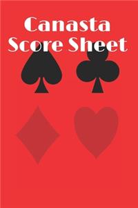 Canasta Score Sheets