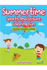 Summertime - Sports And Leisure Coloring Fun