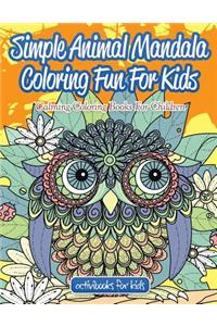 Simple Animal Mandala Coloring Fun For Kids