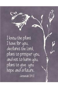 I Know the Plans I have for You 2020 Weekly Planner for Women of Faith