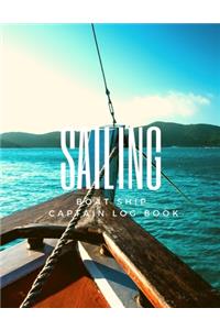 Sailing Boat Ship Captain Log Book