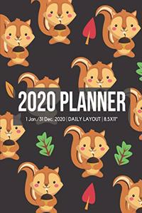 2020 Squirrels Daily Planner