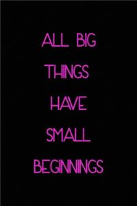 All big things have small beginnings