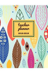 Teacher Planner 2018 - 2019 Rho: Dated Lesson Plan Book/Teacher planner/7 Period/Subject Teacher Lesson Planner/Academic Planner/Combination Plan and Record Book, July 2018- Decembe