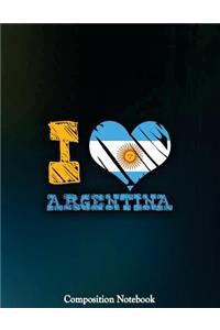 I Argentina Composition Notebook