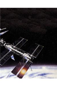 Space Station Orbits Planet Science School Composition Book 130 Pages