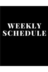 Weekly Schedule