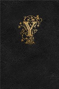 Old English Monogram Journal - Letter Y